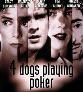 Four Dogs Playing Poker